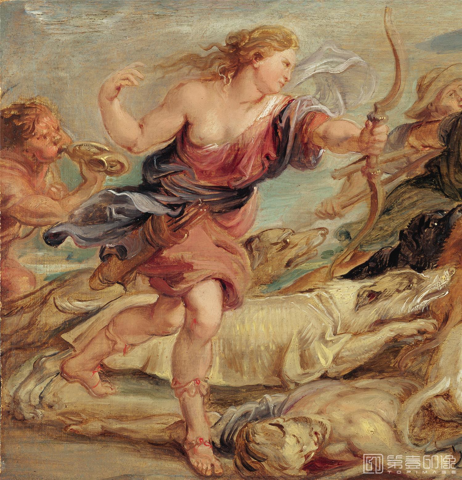 油画-列支敦士登皇家美术馆-Peter Paul RubensThe Hunt of Meleager and Atalantadetail-386